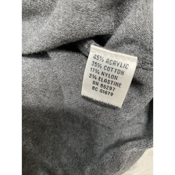 vertigo paris womens gray white long sleeve sweater cardigan medium large - Picture 6 of 9